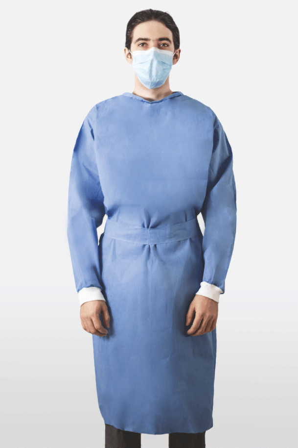 Source AAMI Level 2 PE Coating Surgical Gown Dental Medical Disposable  Nonwoven Isolation Gown on malibabacom